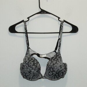 DreamFit Black and White Floral Bra Size 34B